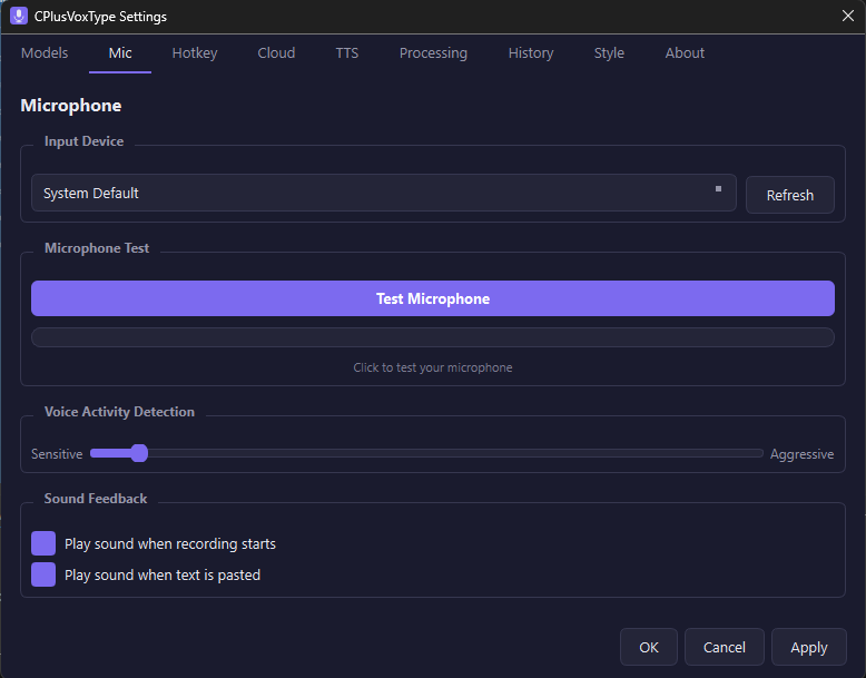 CPlusVoxType screenshot
